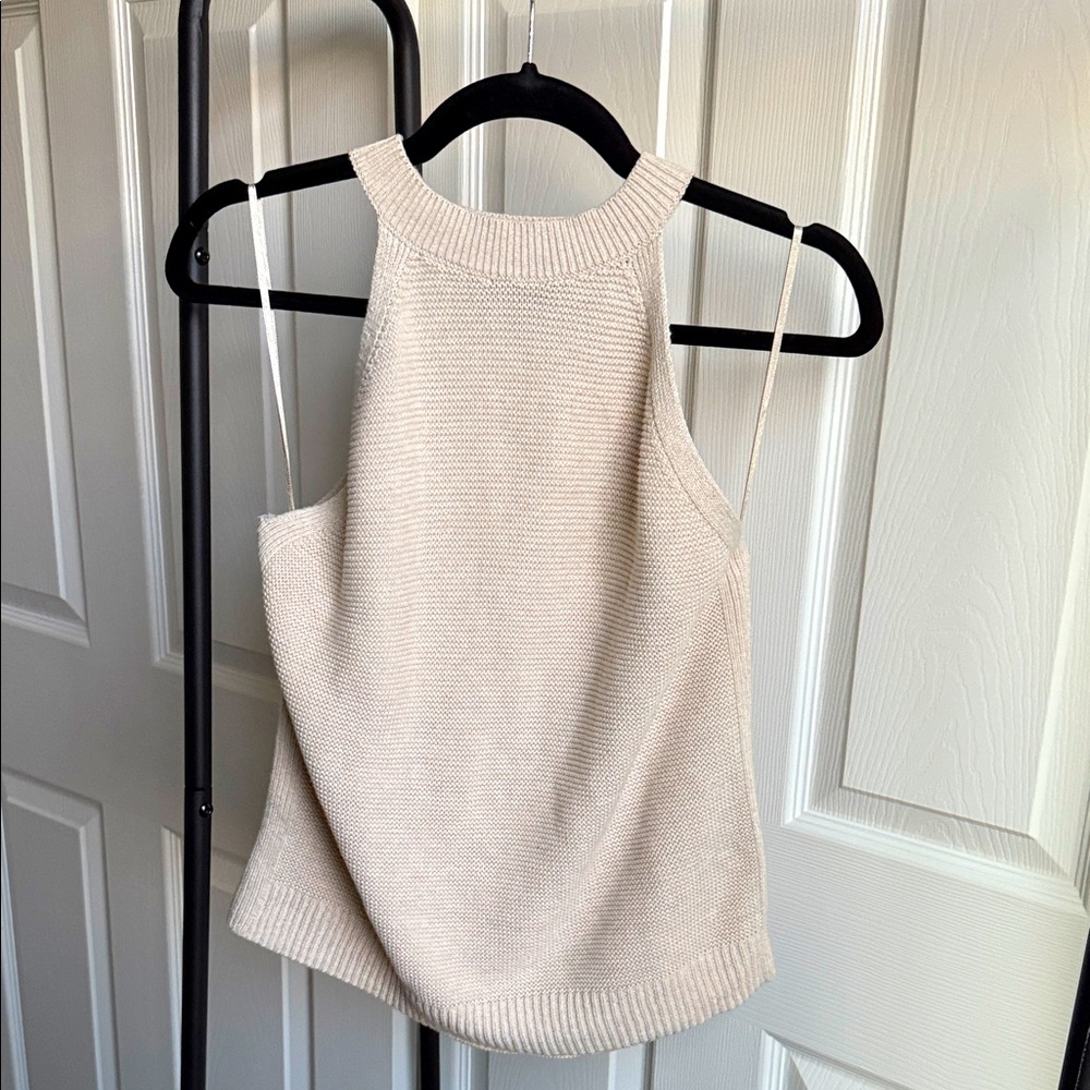 Banana Republic Cream Knit Tank Top